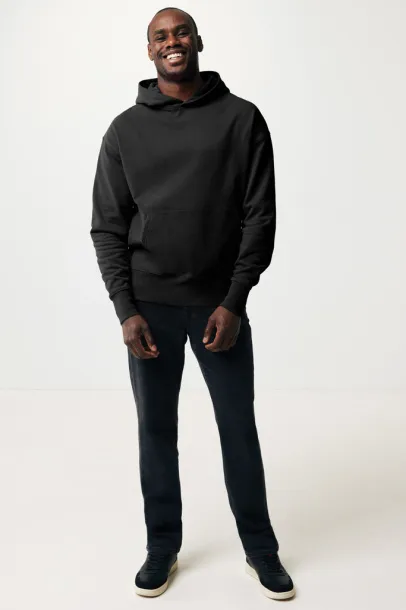  Iqoniq Yoho unisex hoodie od recikliranog pamuka, 340 g/m² - iqoniq Crna