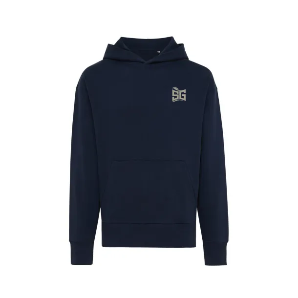  Iqoniq Yoho unisex hoodie od recikliranog pamuka, 340 g/m² - iqoniq navy