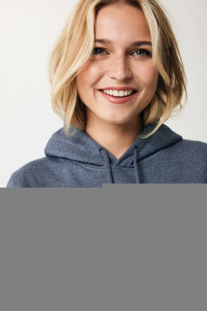  Iqoniq Torres unisex neobojeni hoodie od recikliranog pamuka - iqoniq navy 