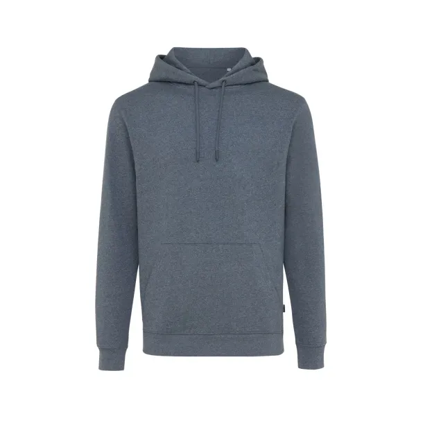  Iqoniq Torres recycled cotton hoodie undyed, natural raw - iqoniq heather navy