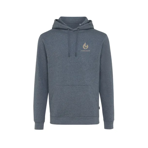  Iqoniq Torres unisex neobojeni hoodie od recikliranog pamuka - iqoniq heather navy