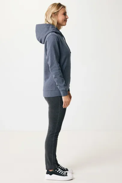  Iqoniq Torres recycled cotton hoodie undyed, natural raw - iqoniq heather navy