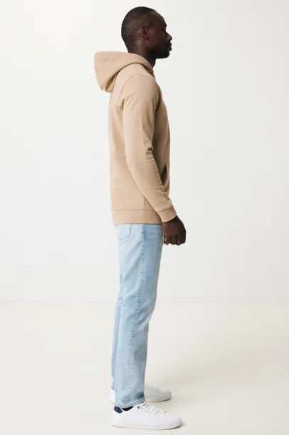  Iqoniq Torres recycled cotton hoodie undyed, natural raw - iqoniq heather brown