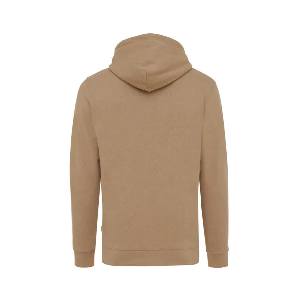  Iqoniq Torres unisex neobojeni hoodie od recikliranog pamuka, 340 g/m² - iqoniq heather brown