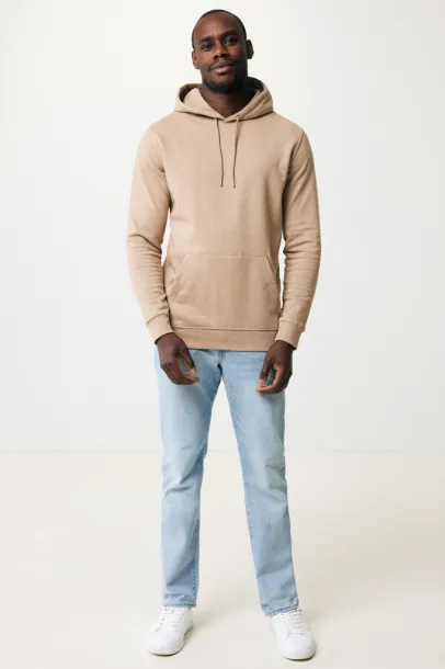  Iqoniq Torres unisex neobojeni hoodie od recikliranog pamuka, 340 g/m² - iqoniq heather brown