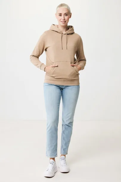  Iqoniq Torres recycled cotton hoodie undyed, natural raw - iqoniq heather brown