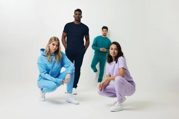  Iqoniq Yoho unisex hoodie od recikliranog pamuka, 340 g/m² - iqoniq tranquil blue