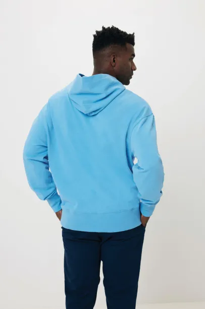  Iqoniq Yoho recycled cotton relaxed hoodie - iqoniq tranquil blue