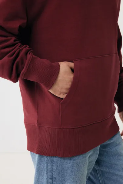  Iqoniq Yoho recycled cotton relaxed hoodie - iqoniq burgundy