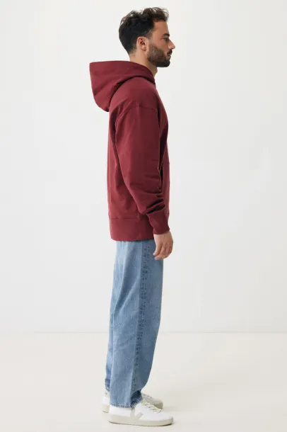 Iqoniq Yoho recycled cotton relaxed hoodie - iqoniq burgundy