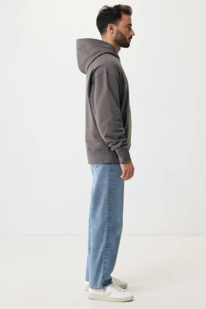  Iqoniq Yoho recycled cotton relaxed hoodie - iqoniq anthracite