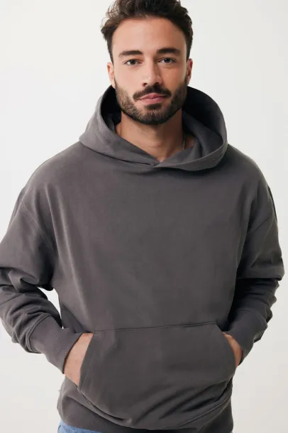  Iqoniq Yoho unisex hoodie od recikliranog pamuka, 340 g/m² - iqoniq anthracite