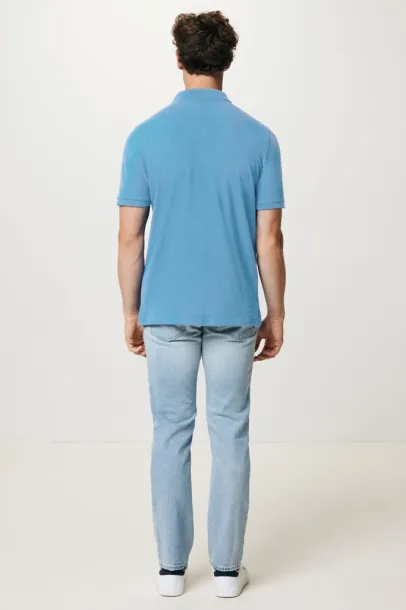  Iqoniq Yosemite recycled cotton pique polo - iqoniq tranquil blue