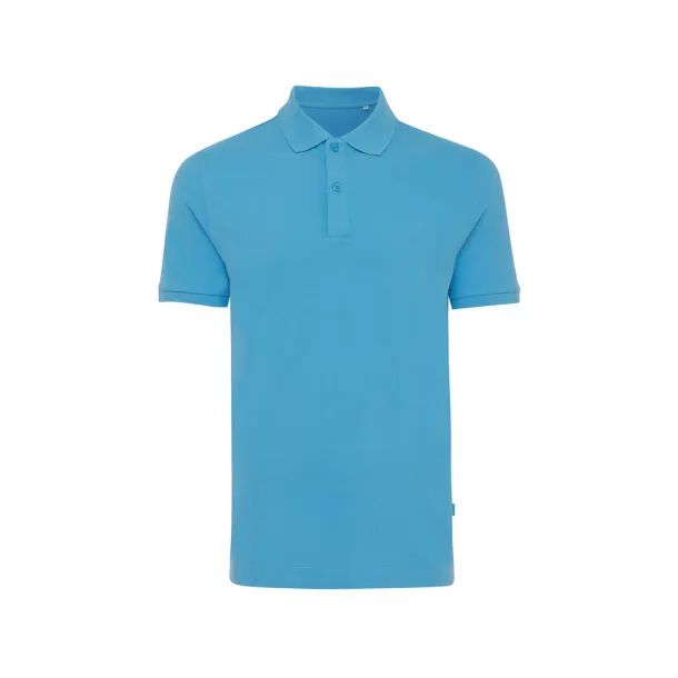  Iqoniq Yosemite recycled cotton pique polo - iqoniq tranquil blue