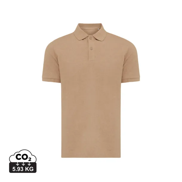  Iqoniq Yosemite unisex polo kratka majica od recikliranog pique pamuka - iqoniq brown 