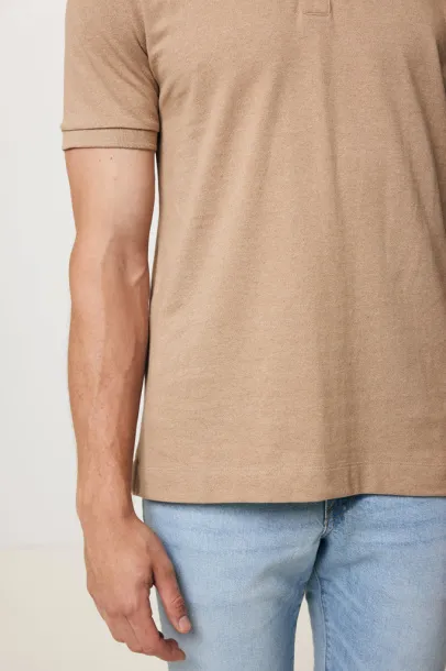  Iqoniq Yosemite recycled cotton pique polo - iqoniq brown 