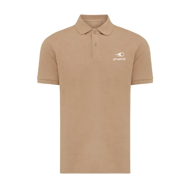  Iqoniq Yosemite unisex polo kratka majica od recikliranog pique pamuka - iqoniq brown 