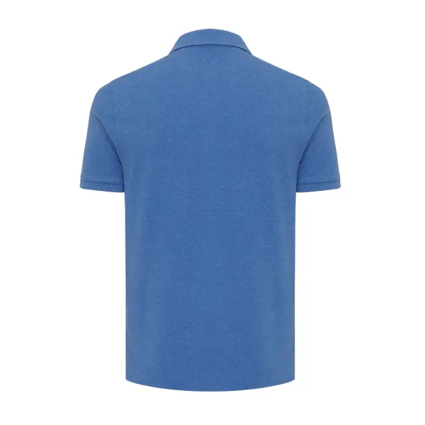  Iqoniq Yosemite unisex polo kratka majica od recikliranog pique pamuka, 220 g/m² - iqoniq heather blue