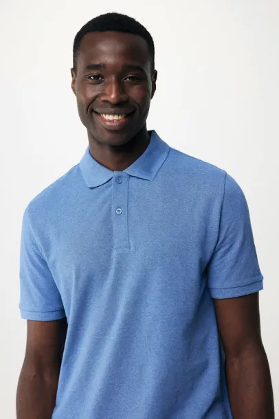  Iqoniq Yosemite recycled cotton pique polo - iqoniq blue 