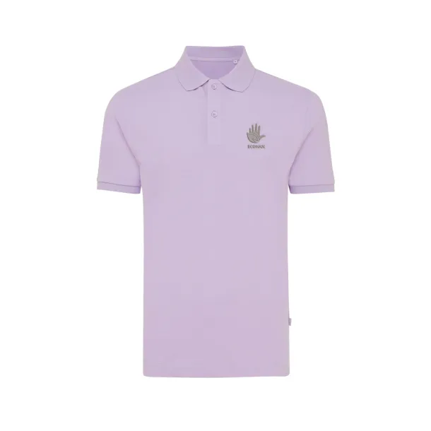  Iqoniq Yosemite unisex polo kratka majica od recikliranog pique pamuka, 220 g/m² - iqoniq Lavanda