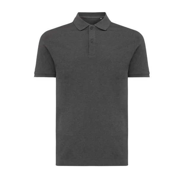  Iqoniq Yosemite unisex polo kratka majica od recikliranog pique pamuka - iqoniq anthracite 