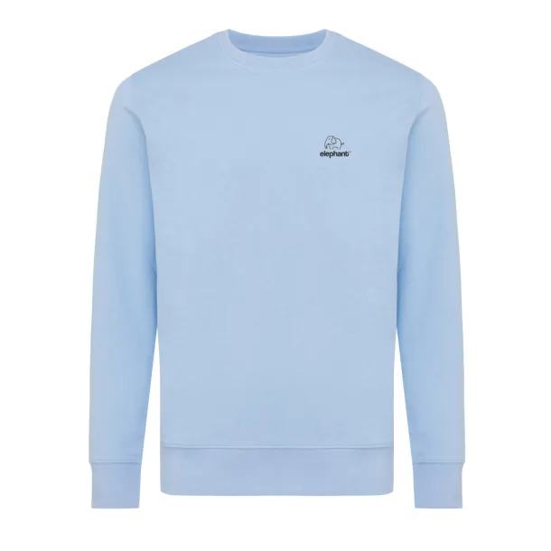  Iqoniq Etosha lightweight recycled cotton crew neck - iqoniq sky blue