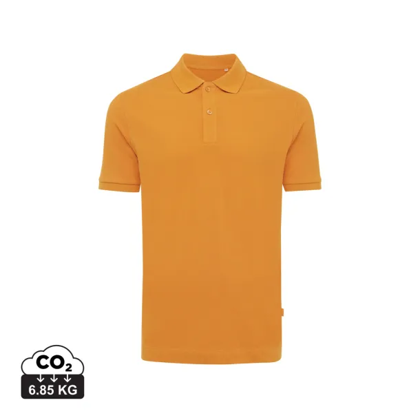  Iqoniq Yosemite recycled cotton pique polo - iqoniq sundial orange