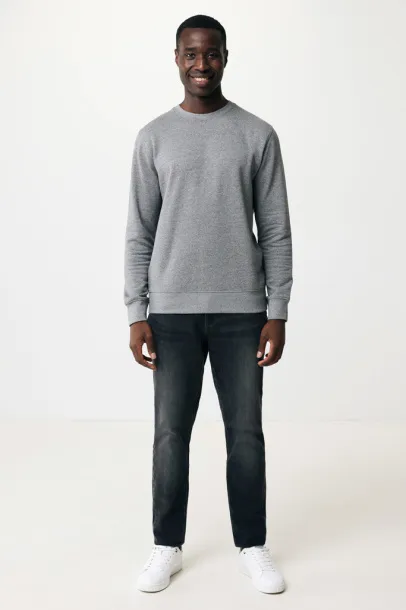  Iqoniq Etosha lightweight recycled cotton crew neck - iqoniq light heather anthracite