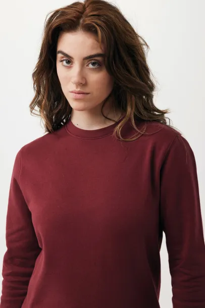  Iqoniq Etosha lightweight recycled cotton crew neck - iqoniq burgundy