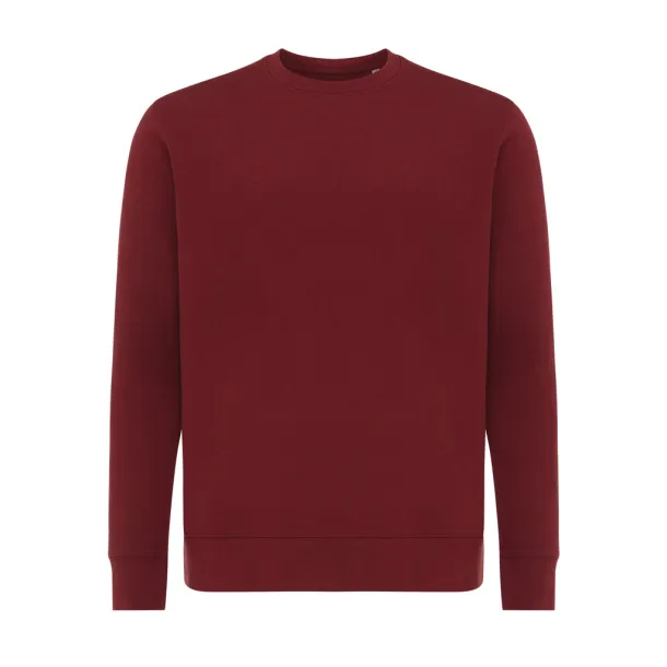  Iqoniq Etosha lightweight recycled cotton crew neck - iqoniq burgundy