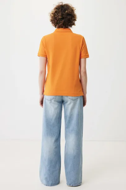  Iqoniq Yosemite unisex polo kratka majica od recikliranog pique pamuka - iqoniq orange 