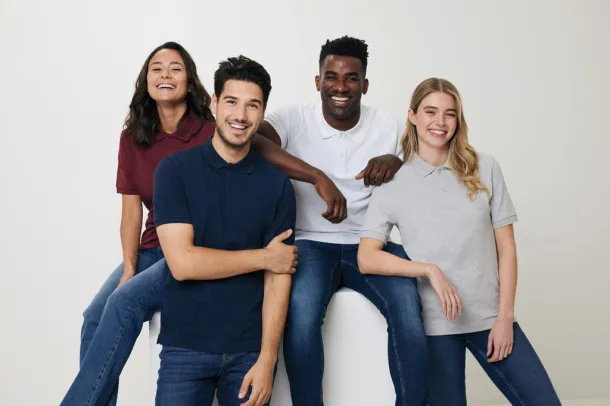  Iqoniq Yosemite recycled cotton pique polo - iqoniq navy