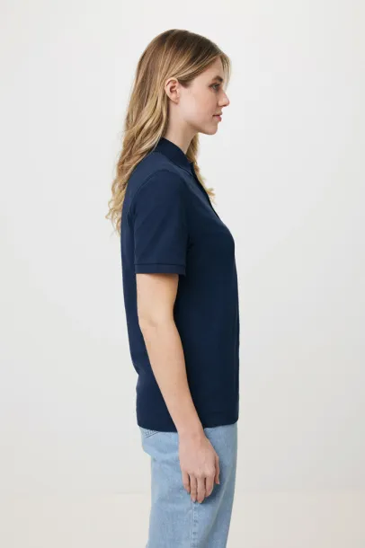  Iqoniq Yosemite unisex polo kratka majica od recikliranog pique pamuka, 220 g/m² - iqoniq navy