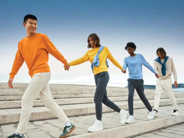  Iqoniq Etosha lightweight recycled cotton crew neck - iqoniq Kraljevski plava