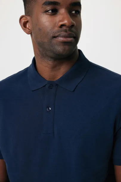 Iqoniq Yosemite unisex polo kratka majica od recikliranog pique pamuka, 220 g/m² - iqoniq navy
