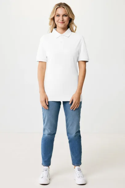  Iqoniq Yosemite unisex polo kratka majica od recikliranog pique pamuka, 220 g/m² - iqoniq recycled white