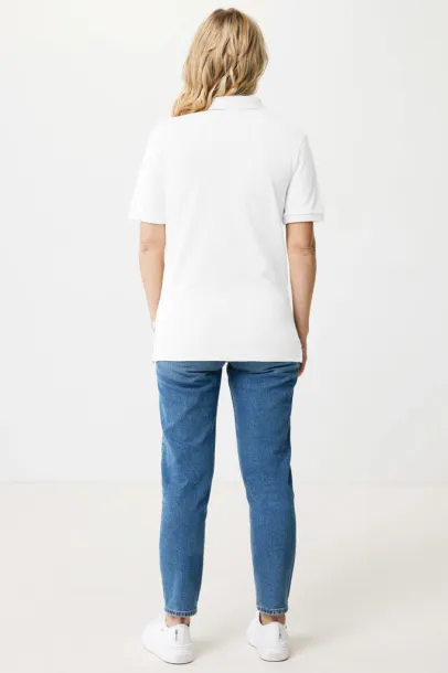  Iqoniq Yosemite unisex polo kratka majica od recikliranog pique pamuka, 220 g/m² - iqoniq recycled white