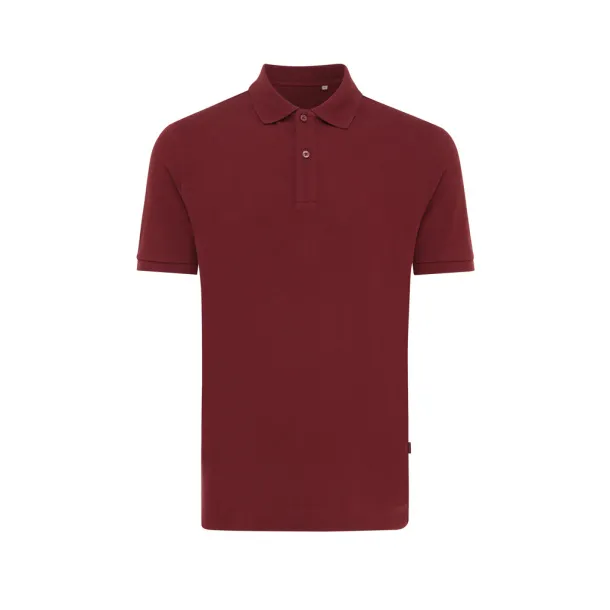  Iqoniq Yosemite unisex polo kratka majica od recikliranog pique pamuka, 220 g/m² - iqoniq burgundy