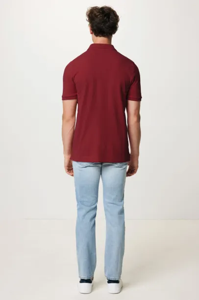 Iqoniq Yosemite unisex polo kratka majica od recikliranog pique pamuka, 220 g/m² - iqoniq burgundy