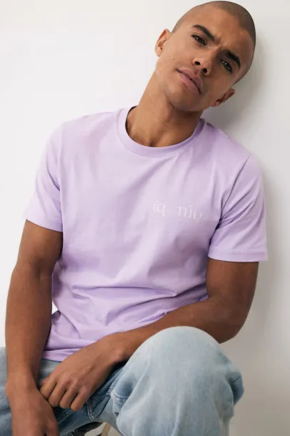 Iqoniq Brett recycled cotton t-shirt - iqoniq purple 