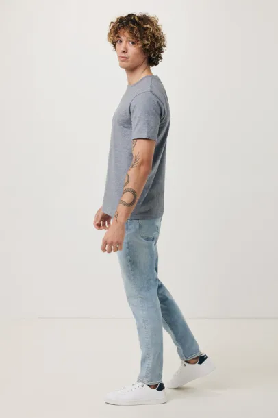 Iqoniq Brett recycled cotton t-shirt - iqoniq light heather navy 