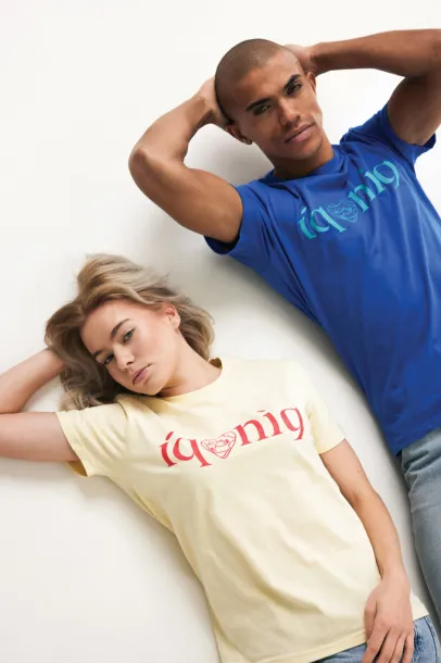 Iqoniq Brett recycled cotton t-shirt - iqoniq blue 