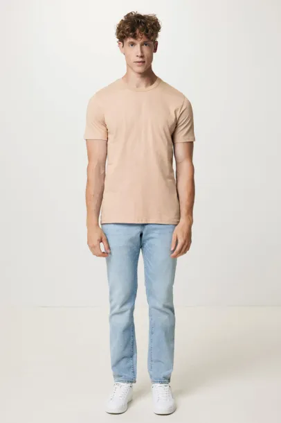 Iqoniq Brett recycled cotton t-shirt - iqoniq peach nectar 