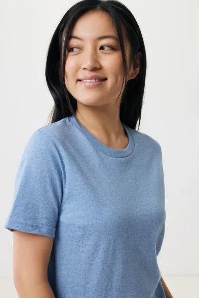 Iqoniq Brett recycled cotton t-shirt - iqoniq light heather blue 