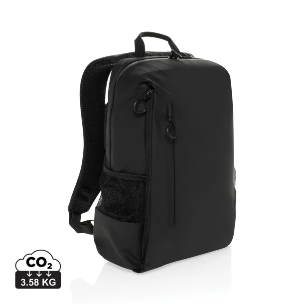 Lima Aware™ RPET water resistant 15.6 laptop backpack - XD Xclusive Black 