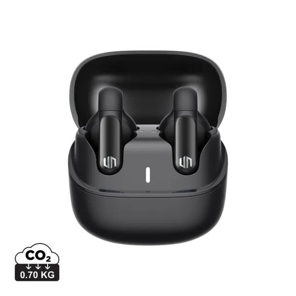 Urban Vitamin Long Beach ENC plastic wireless earbuds - Urban Vitamin Black 