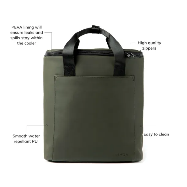  VINGA Baltimore trail cooler backpack - Vinga Green 