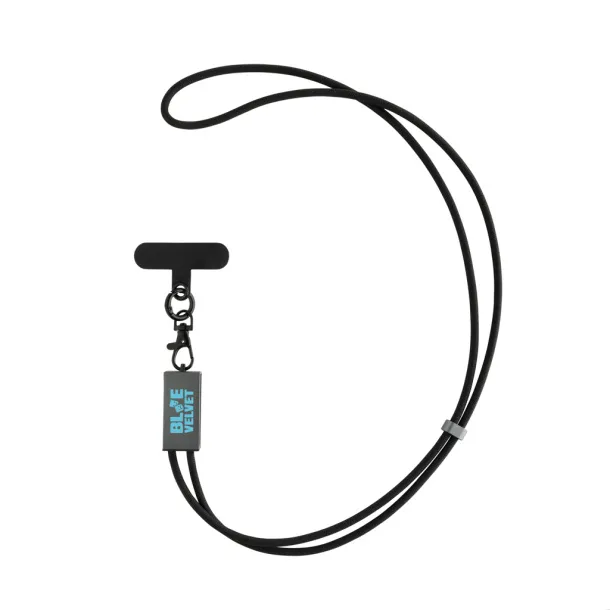Terra RCS recycled PET phone cord with 60W dual charge cable - XD Xclusive Grey Black