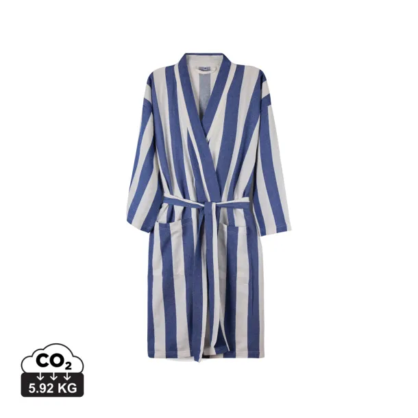 VINGA Ornos GRS hamam ogrtač L/XL, 200 g/m² - Vinga blue, white Bijela