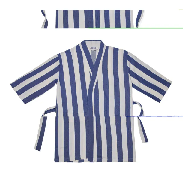 VINGA Ornos GRS hamam ogrtač L/XL - Vinga blue, white Bijela